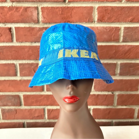 •IKEA Iconic Bucket Knorva Hat Lining & Vent Holes Rain Sun Unisex Hat O/S - Picture 4 of 8